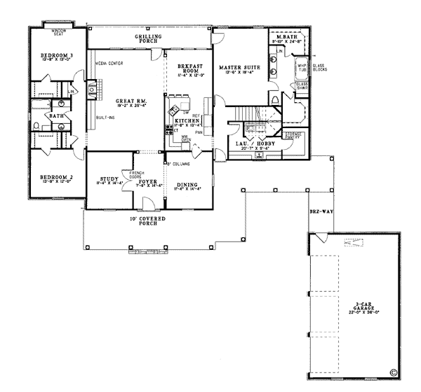 Country Southern Level One of Plan 62046