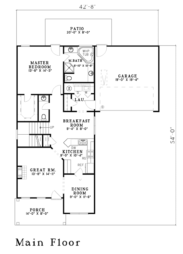 Colonial Level One of Plan 62057