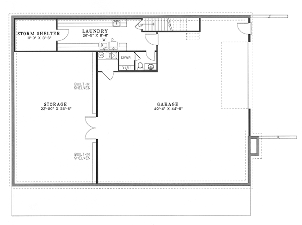 Country Southern Lower Level of Plan 62067