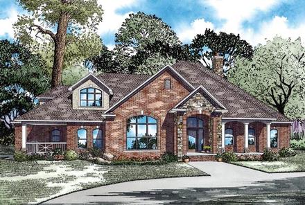 Craftsman European Elevation of Plan 62070