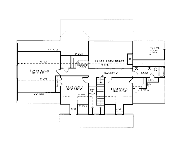 Colonial Country Southern Level Two of Plan 62072