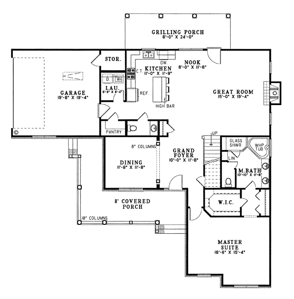 Country Traditional Level One of Plan 62081