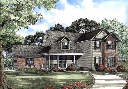 Country Traditional Elevation of Plan 62081