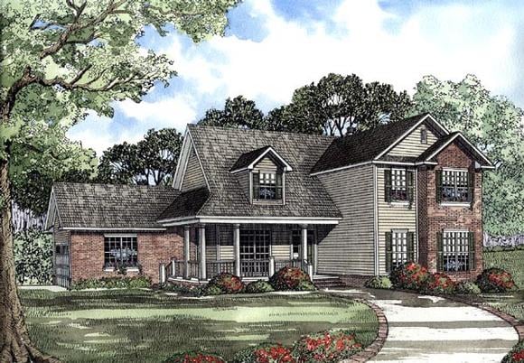 House Plan 62081 Elevation