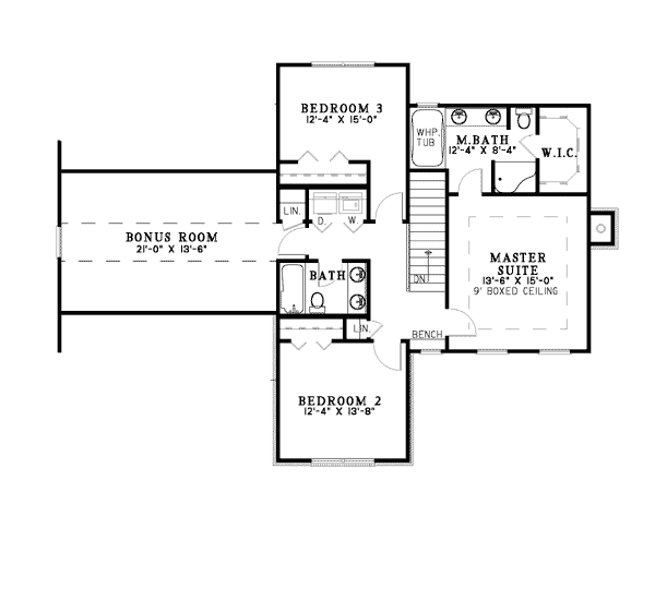 Country Traditional Level Two of Plan 62085