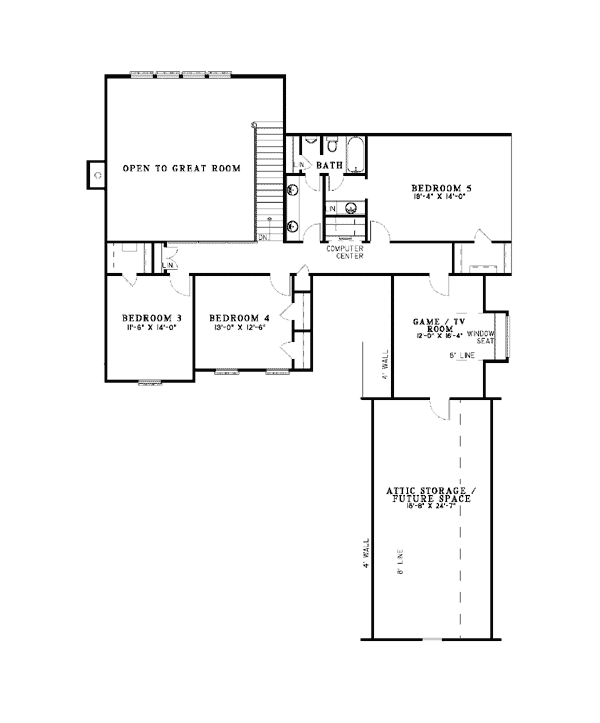 Colonial Traditional Level Two of Plan 62091