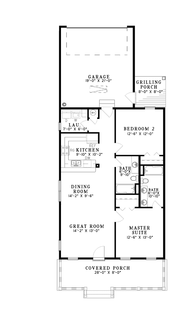 Country Southern Level One of Plan 62096