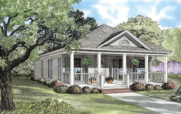 House Plan 62096 Elevation