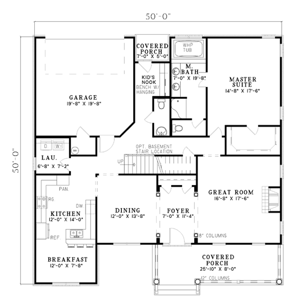 Country Traditional Level One of Plan 62101