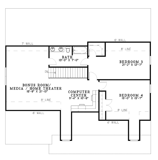 Cape Cod Country Southern Level Two of Plan 62104