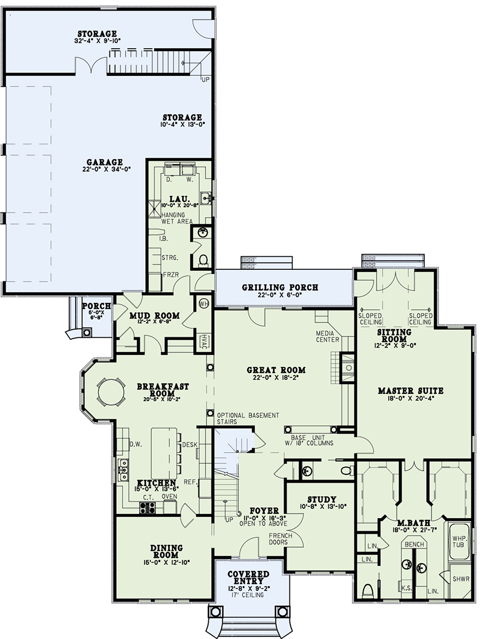 Colonial Traditional Level One of Plan 62112