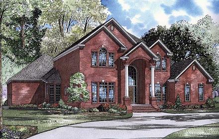 Colonial Traditional Elevation of Plan 62112