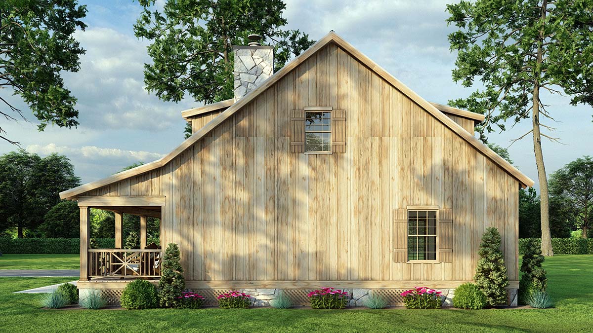 Cabin, Country, Southern Plan with 1400 Sq. Ft., 2 Bedrooms, 2 Bathrooms Picture 2