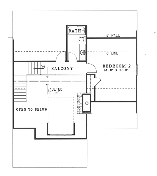 Bungalow Country Southern Level Two of Plan 62121