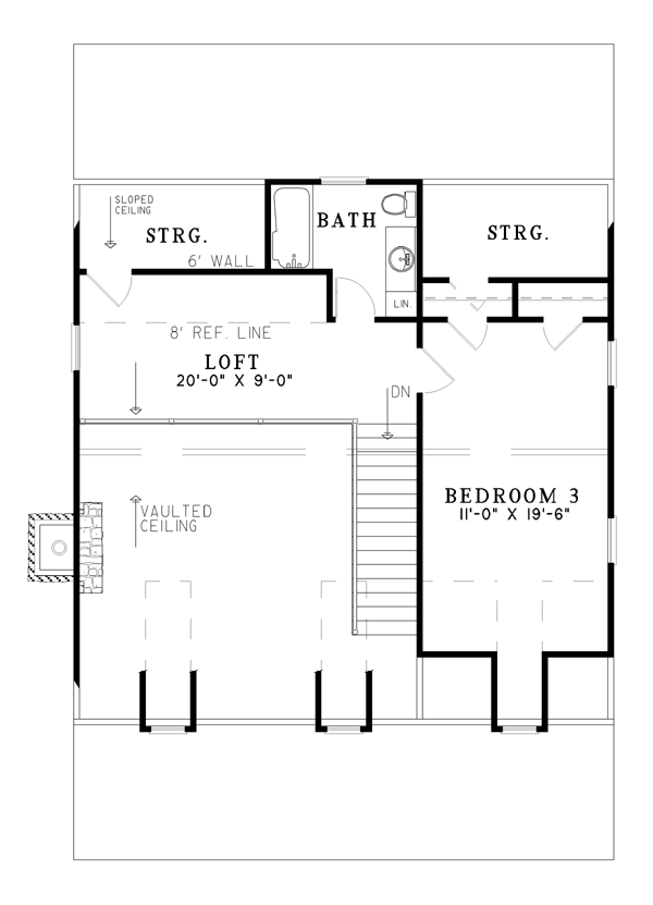 Cottage Country Southern Level Two of Plan 62122