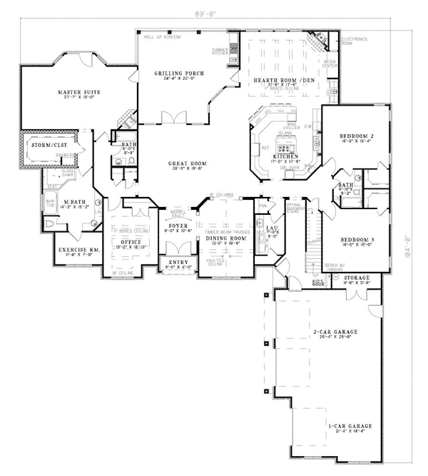 European Southern Traditional Level One of Plan 62132