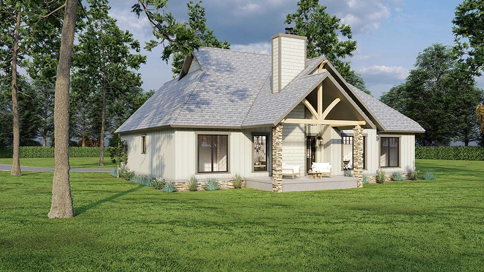 Bungalow, Country, Craftsman, One-Story Plan with 1874 Sq. Ft., 3 Bedrooms, 2 Bathrooms, 2 Car Garage Picture 7
