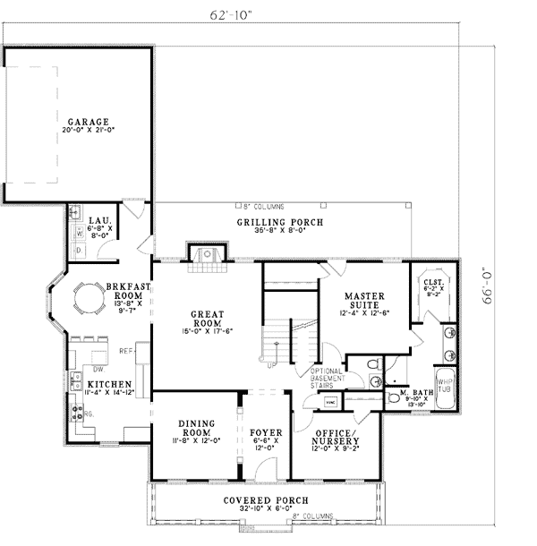 Country Southern Level One of Plan 62152