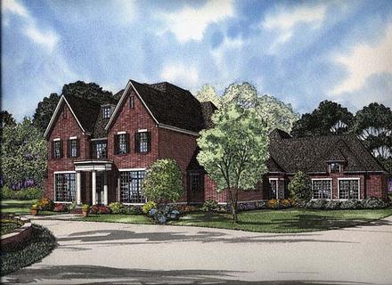 Colonial Traditional Elevation of Plan 62158