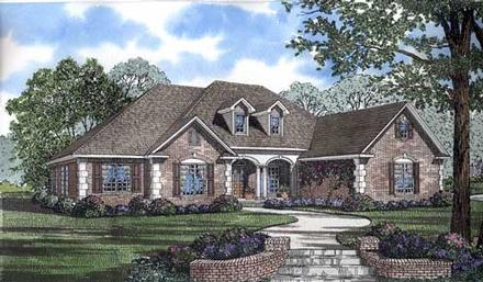 European Traditional Elevation of Plan 62169