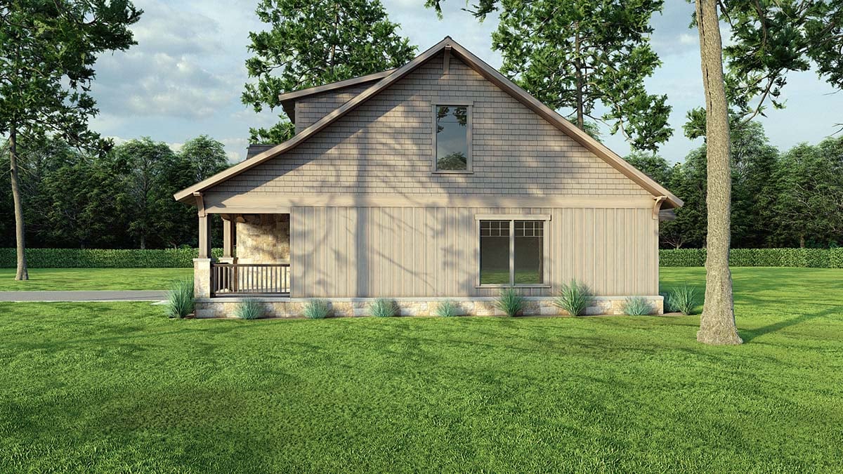 Bungalow, Country, Craftsman Plan with 1654 Sq. Ft., 3 Bedrooms, 3 Bathrooms, 2 Car Garage Picture 2