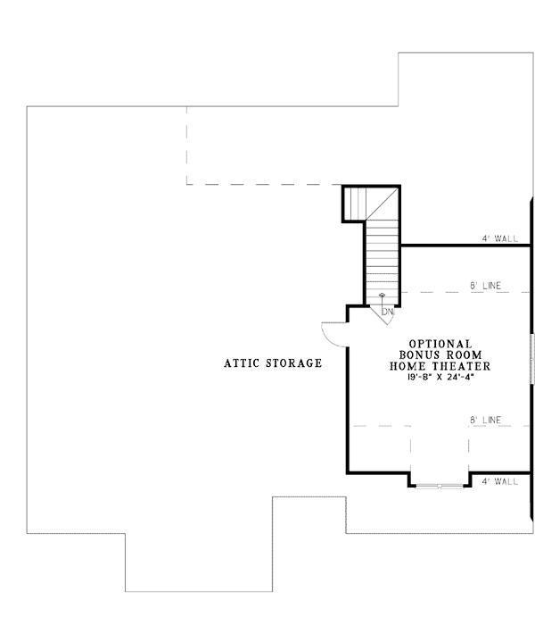 Bungalow Country Craftsman Level Two of Plan 62180