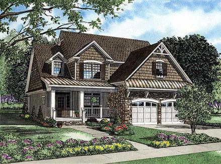 Bungalow Country Traditional Elevation of Plan 62191