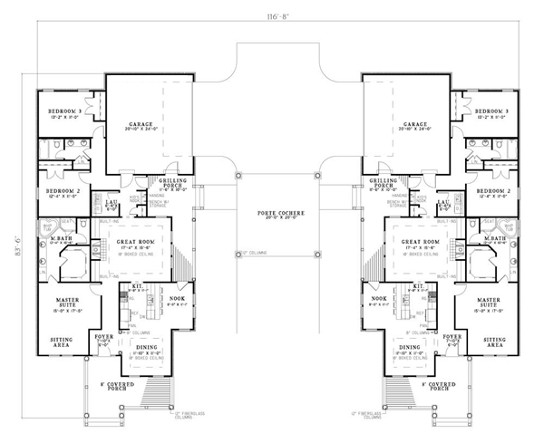 Colonial Traditional Level One of Plan 62204