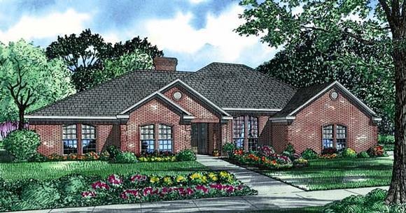 House Plan 62222 Elevation