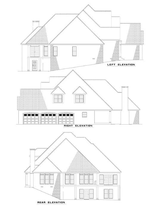  Rear Elevation of Plan 62232