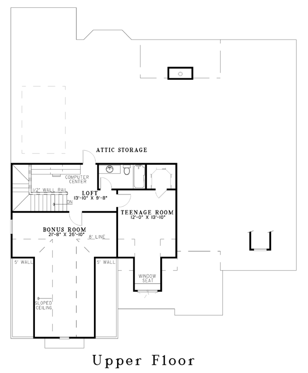 Craftsman Traditional Level Two of Plan 62249