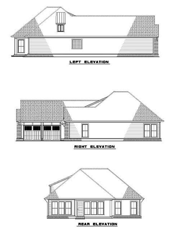  Rear Elevation of Plan 62267