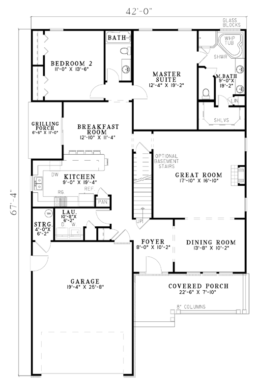 One-Story Level One of Plan 62271
