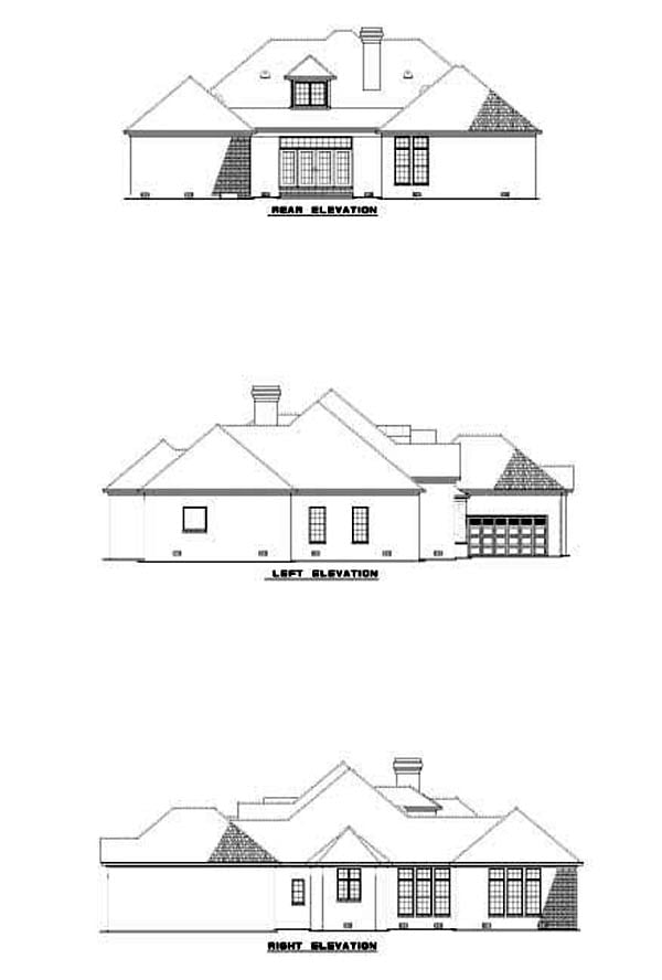  Rear Elevation of Plan 62274