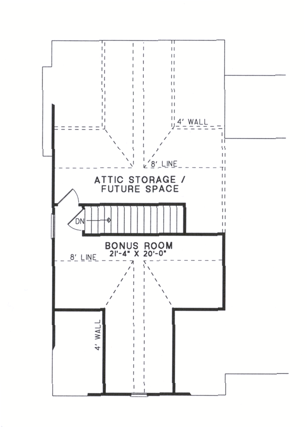 One-Story Level Two of Plan 62278