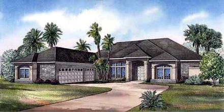 House Plan 62284 Elevation