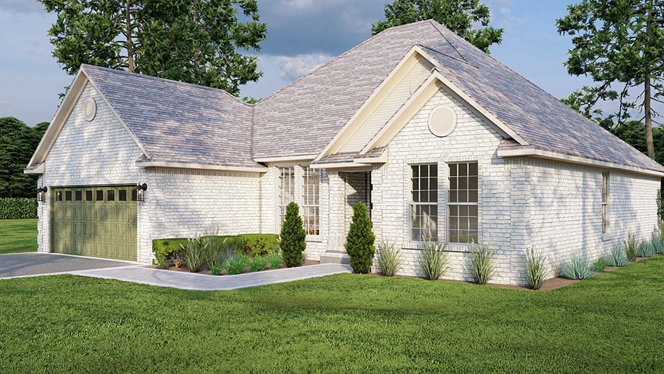 One-Story Plan with 1832 Sq. Ft., 4 Bedrooms, 2 Bathrooms, 2 Car Garage Picture 5