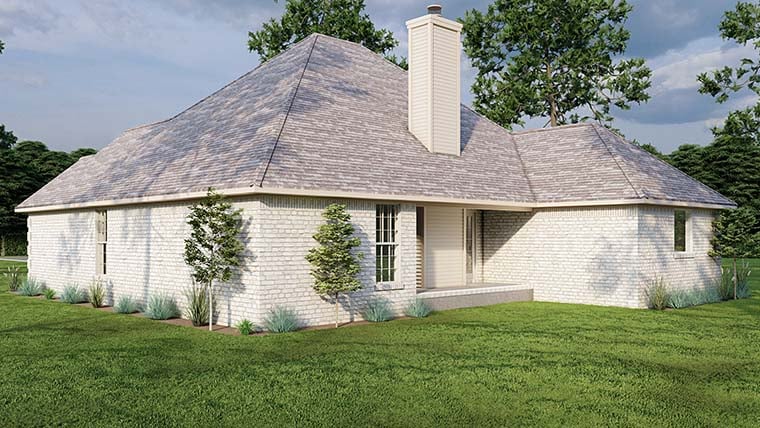 One-Story Plan with 1832 Sq. Ft., 4 Bedrooms, 2 Bathrooms, 2 Car Garage Picture 6