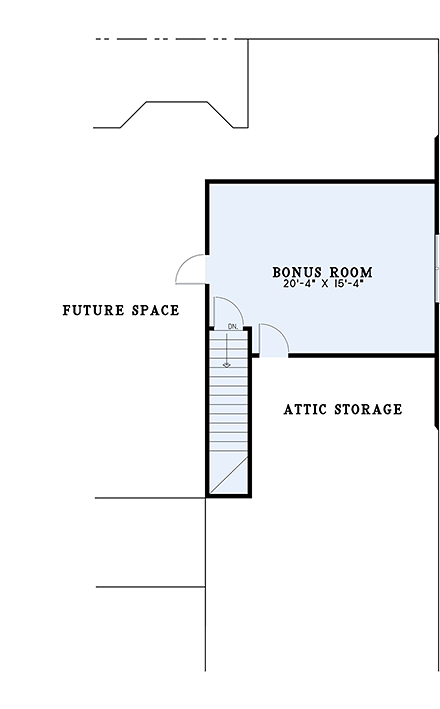 House Plan 62306 Second Level Plan