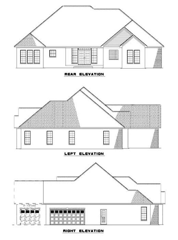  Rear Elevation of Plan 62314