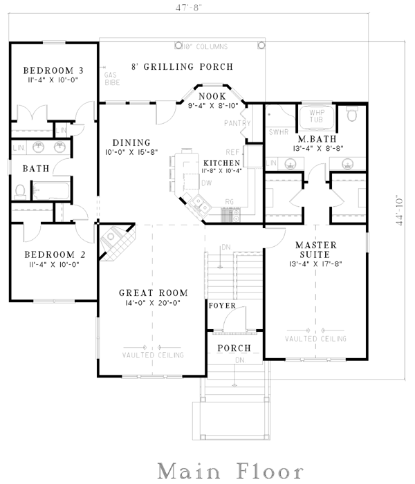 One-Story Level One of Plan 62342