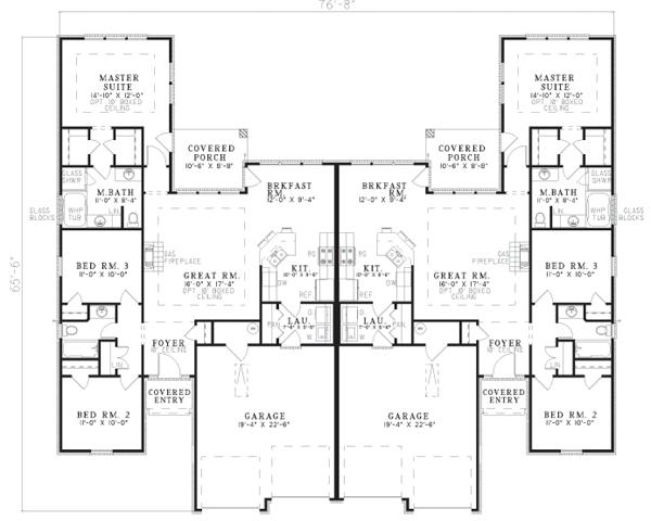 One-Story Level One of Plan 62353