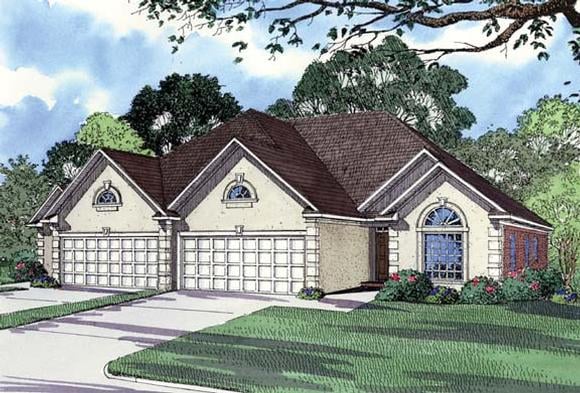 Multi-Family Plan 62364 Elevation