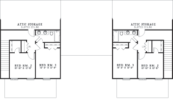 Multi-Family Plan 62368 Second Level Plan