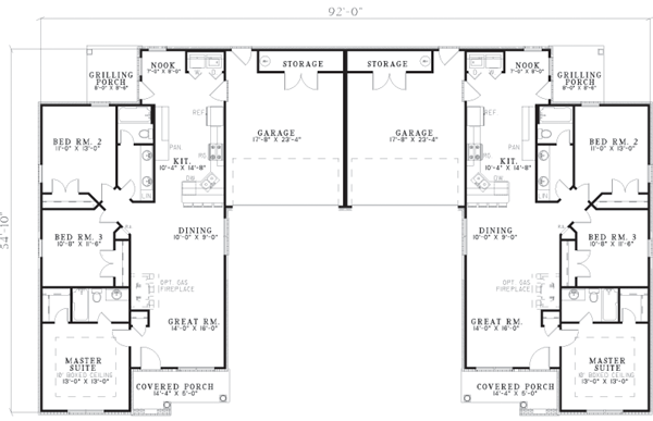 One-Story Level One of Plan 62373