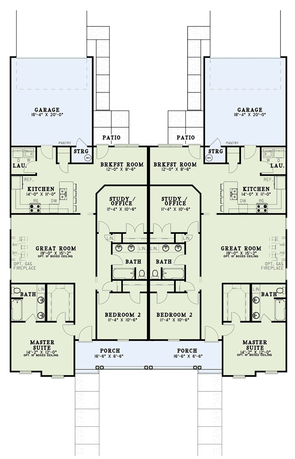 One-Story Level One of Plan 62374