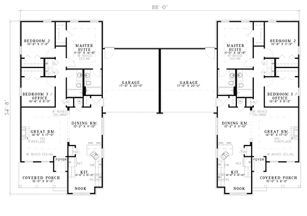 One-Story Level One of Plan 62375
