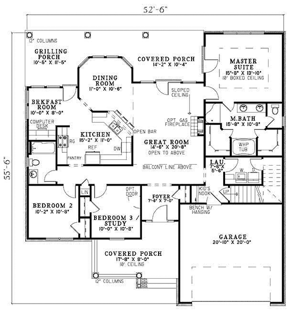 One-Story Level One of Plan 62397