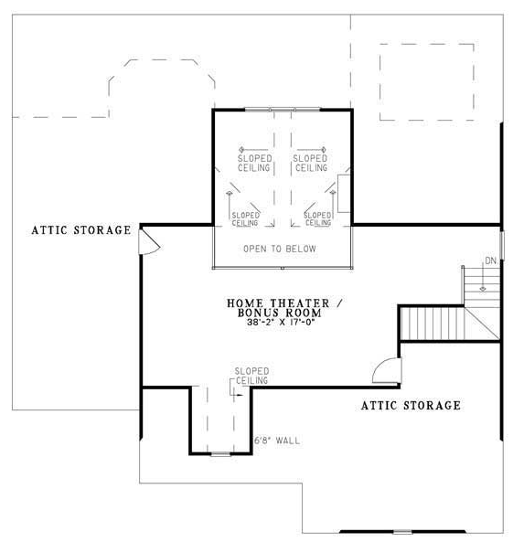 One-Story Level Two of Plan 62397
