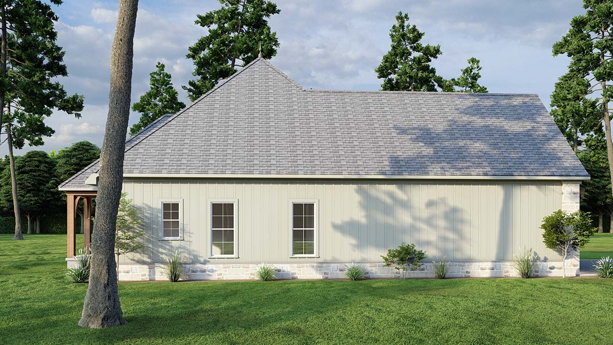 Plan with 1689 Sq. Ft., 3 Bedrooms, 2 Bathrooms, 2 Car Garage Picture 3